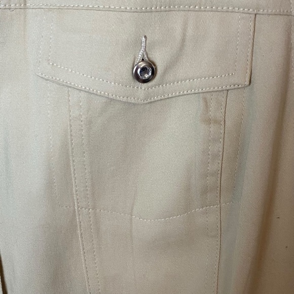 QUACKER FACTORY TAN  RHINESTONE SLEEVELESS VEST NWT 1X - Picture 3 of 8